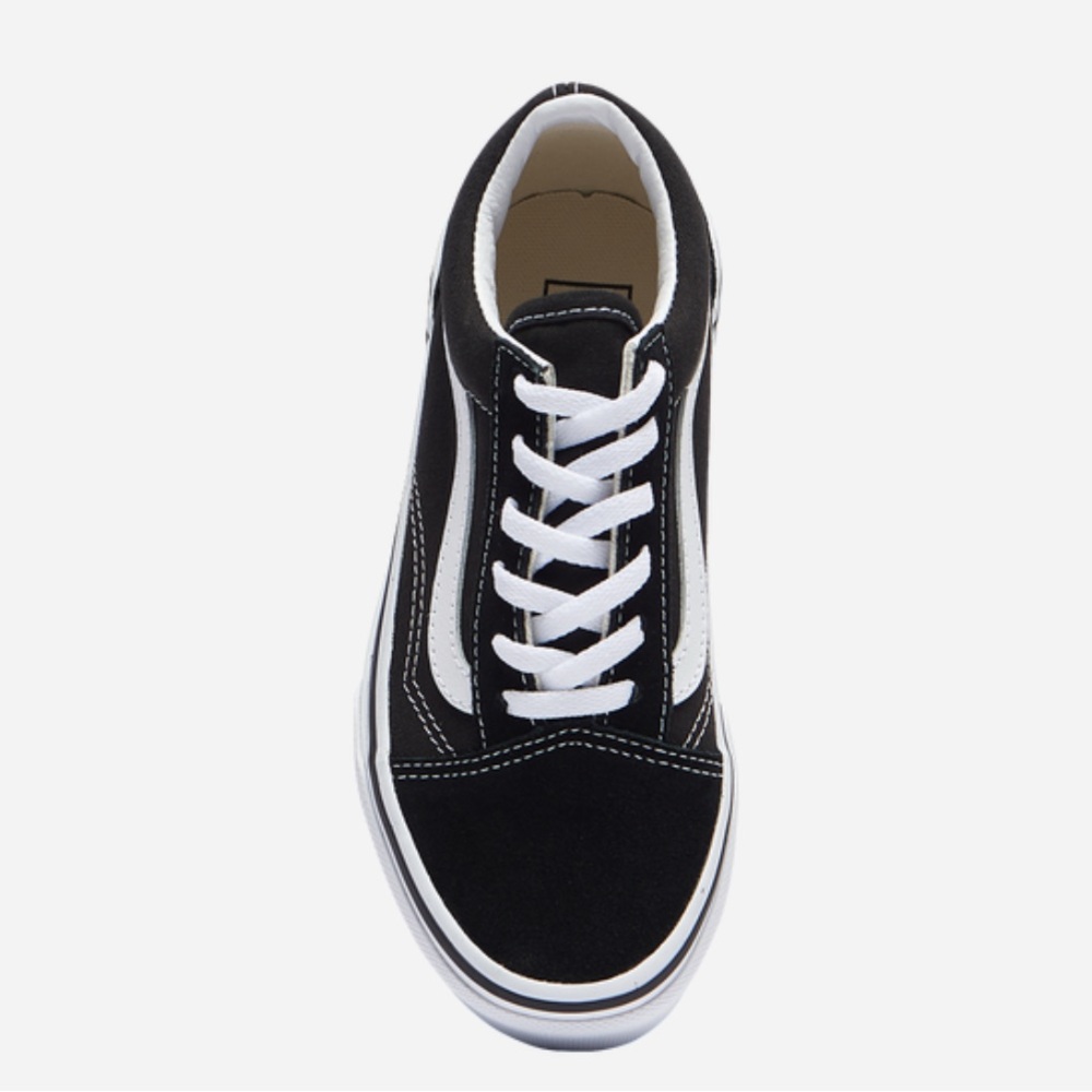 Black and White Van Boys Preschool Sneakers